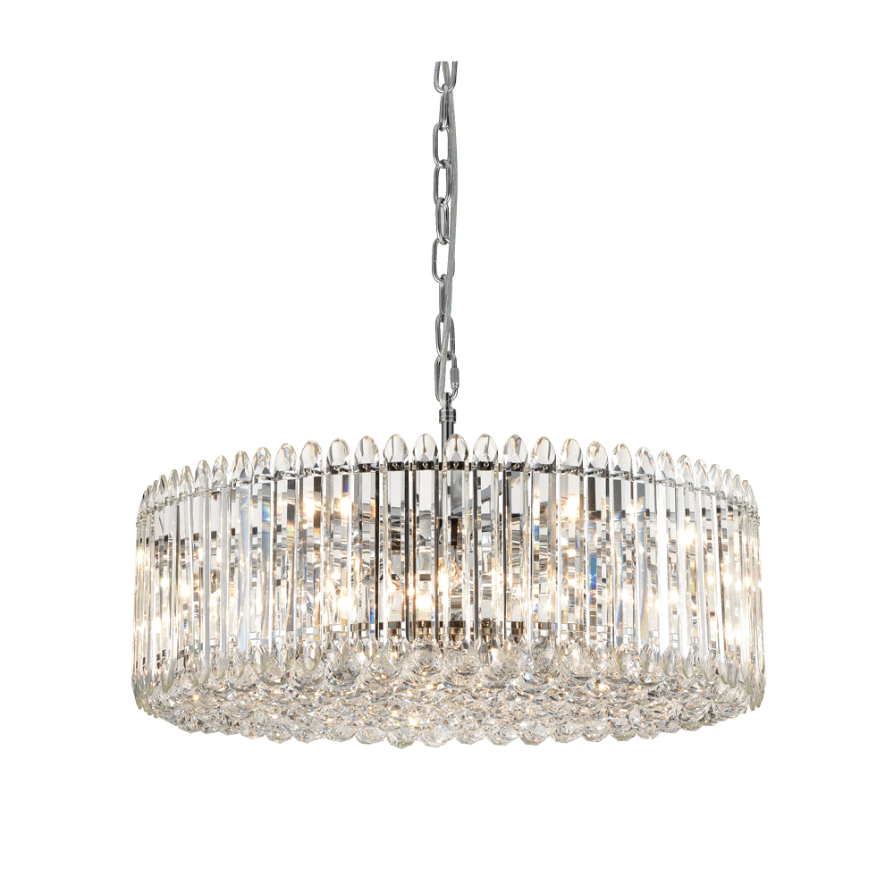FL2461-15 Diva 15 Light Pendant Chrome Crystal