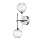 FL2463-2 Abstraction 2 Light Bathroom Ceiling / Wall Black Brass