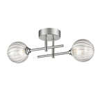 FL2464-2 Abstraction 2 Light Bathroom Ceiling / Wall Chrome