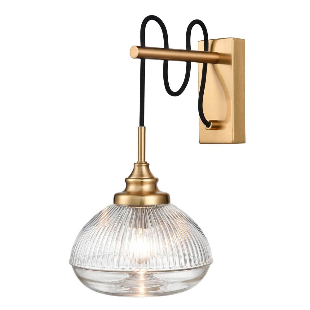 WB150 Acoste 1 Light Wall Bracket Brushed Brass