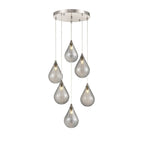 FL2453-6 Perry 6 Light Pendant Satin Nickel