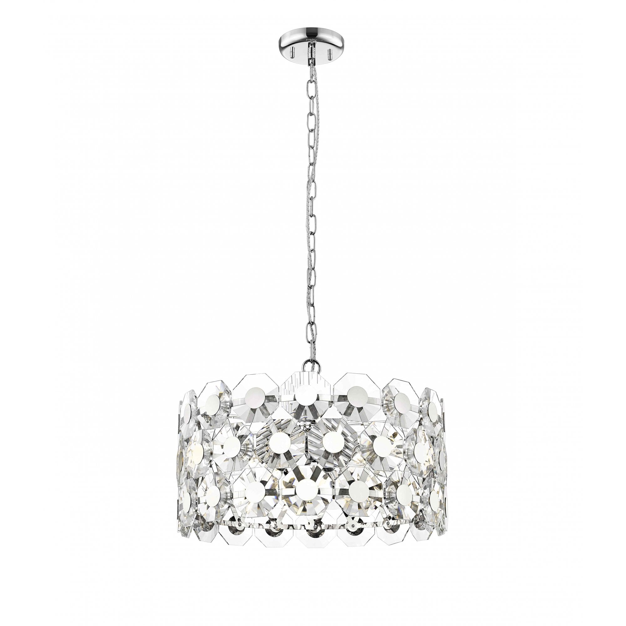 CF2107/06/CH Bahamas 6 Light Pendant Chrome Crystal