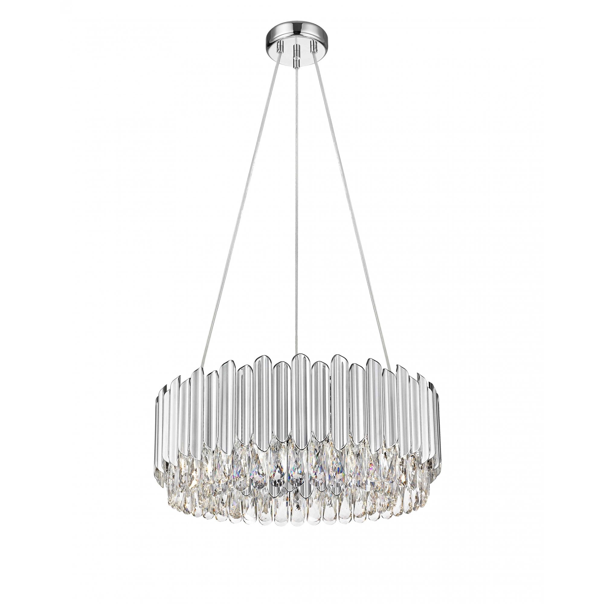 CFH2103/06A/CH Grenada 6 Light Pendant Chrome Crystal