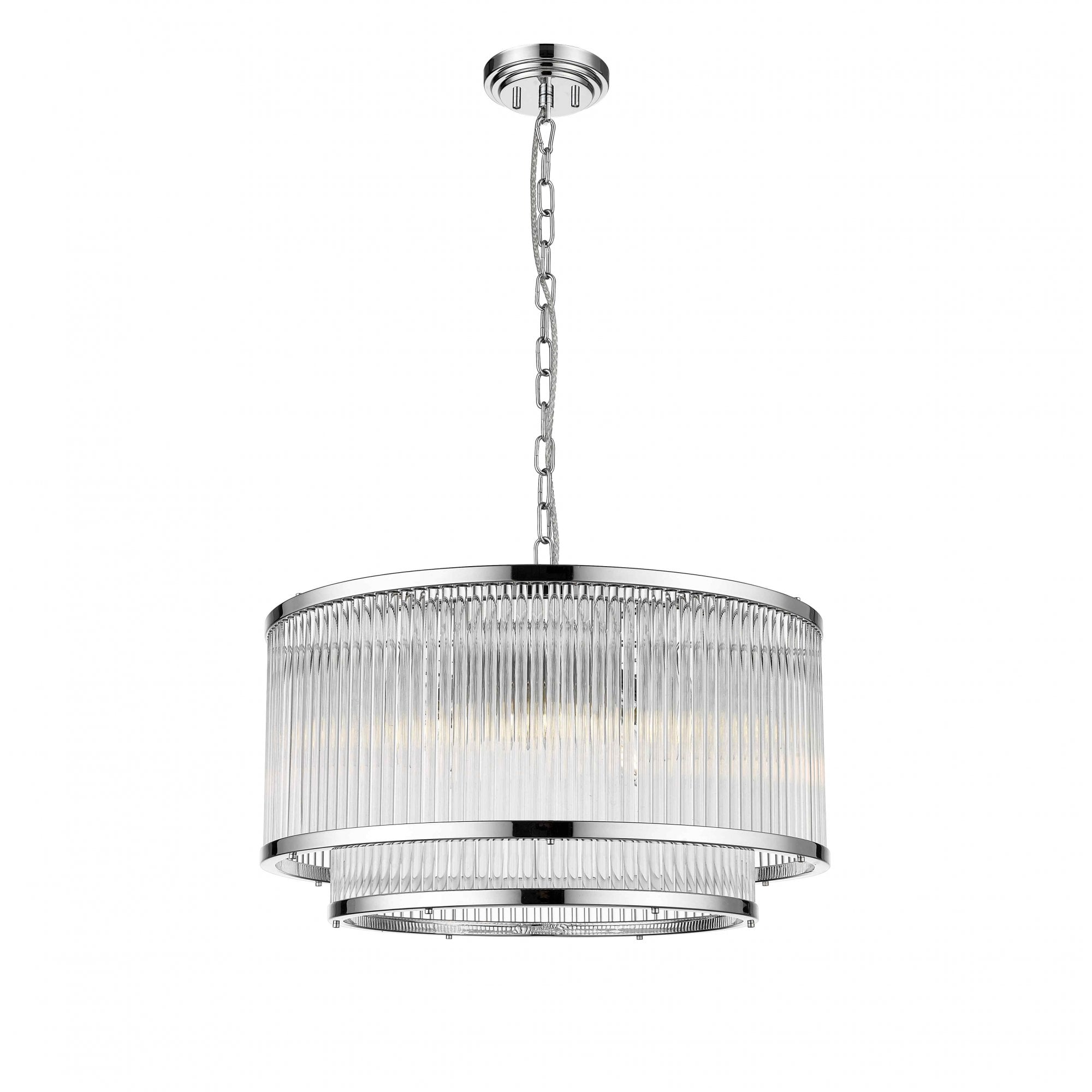CF2106/05/CH Antigua 5 Light Pendant Chrome Crystal