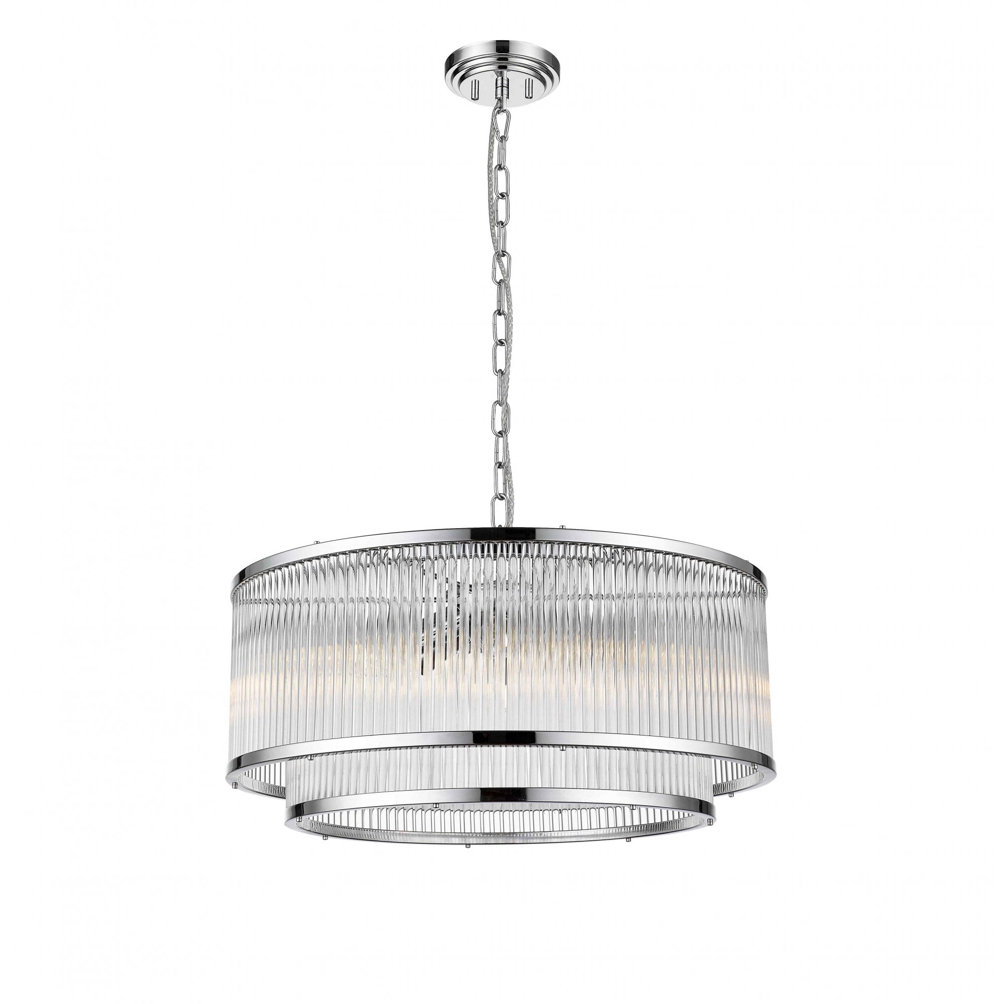 CF2106/06/CH Antigua 6 Light Pendant Chrome Crystal