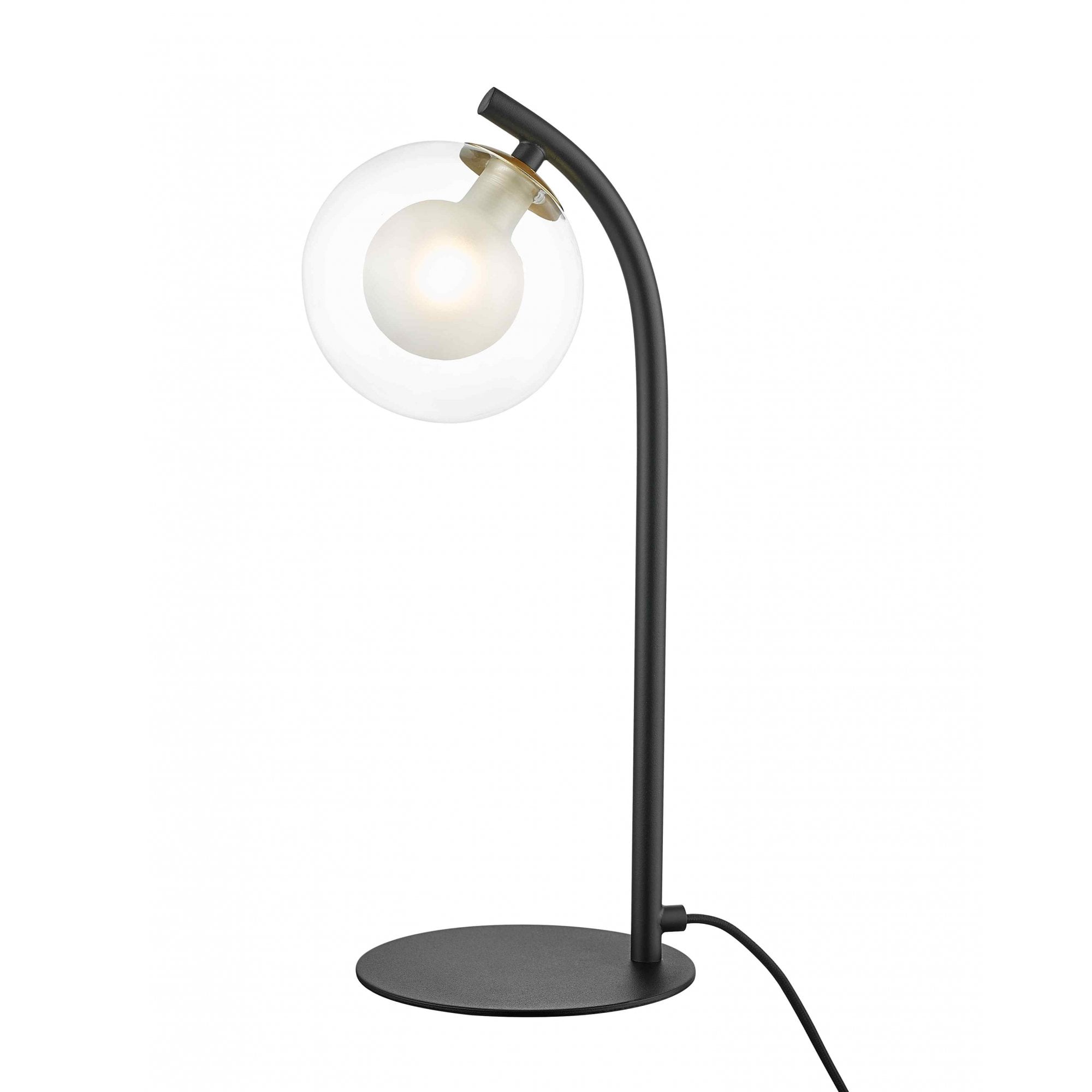 PGH1806/TL/G/MBLK Remy 1 Light Table Lamp Gold Black