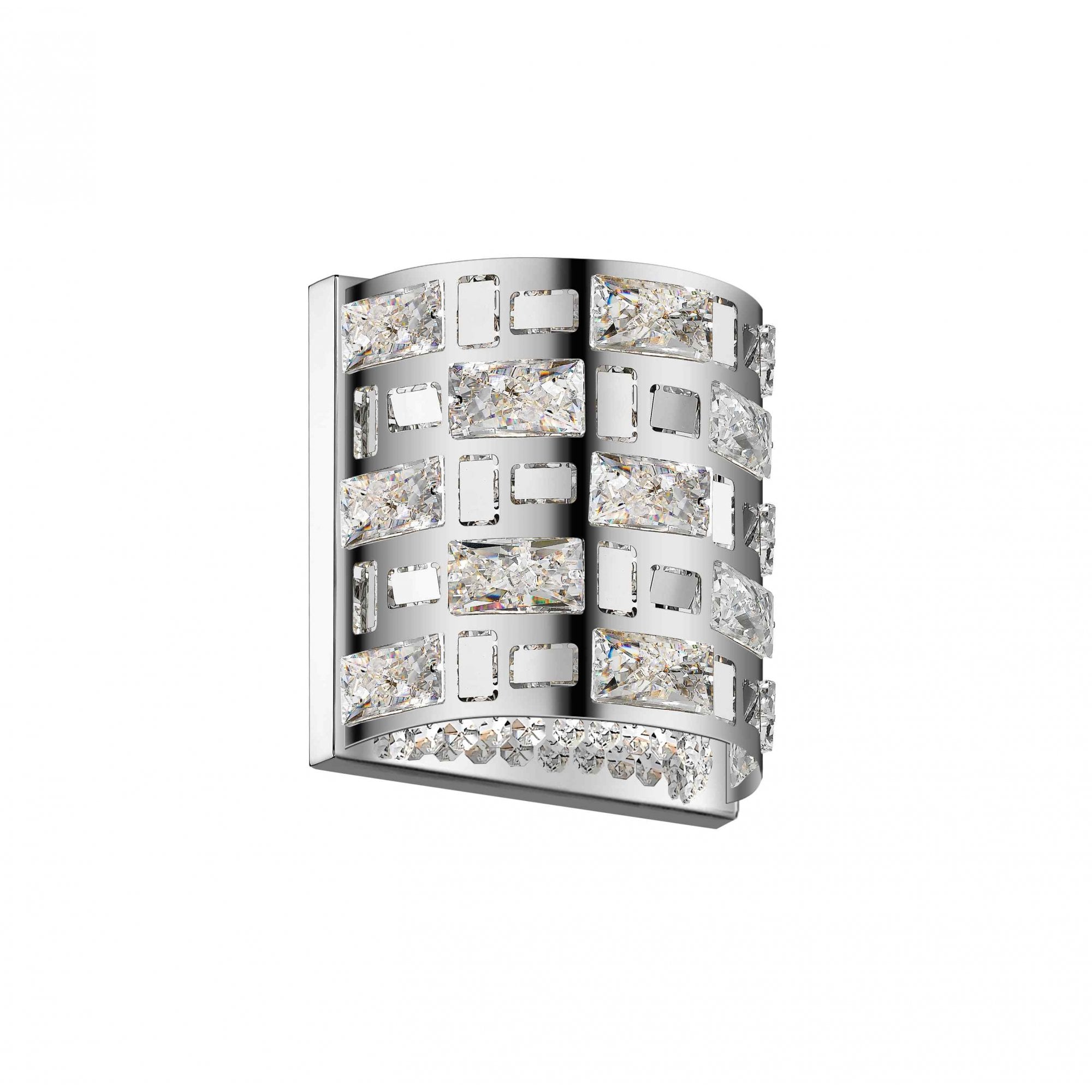 CFH1811/02/WB/CH Lola 2 Light Wall Light Chrome Crystal