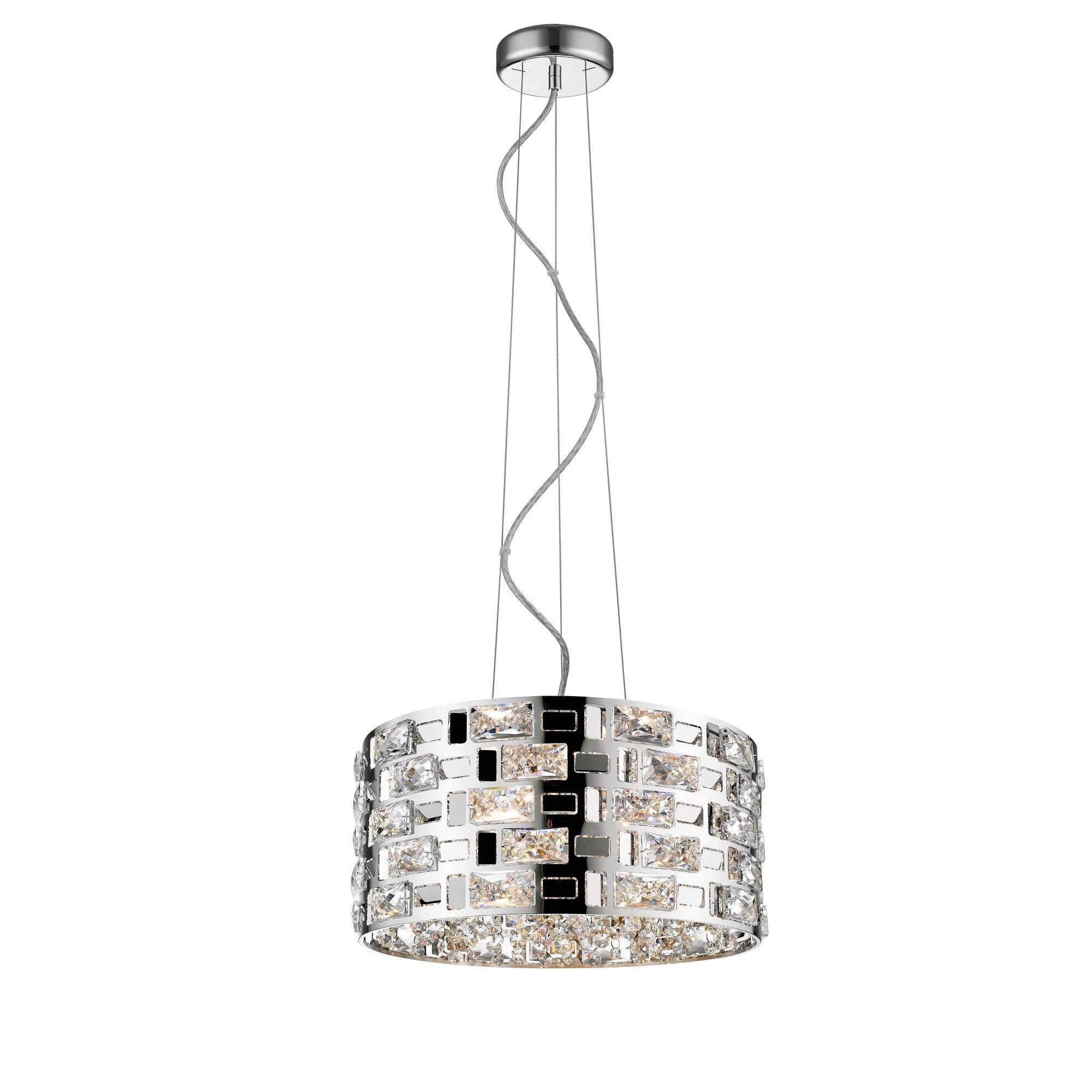 CFH1811/05/CH Lola 5 Light Pendant Chrome Crystal