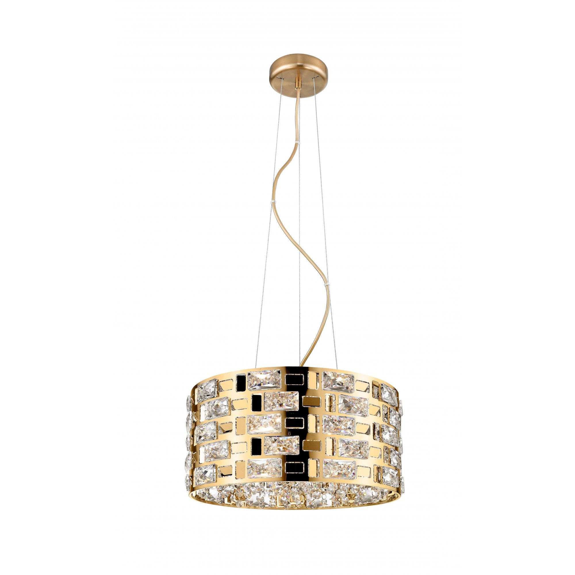 CFH1811/05/G Lola 5 Light Pendant Gold Crystal