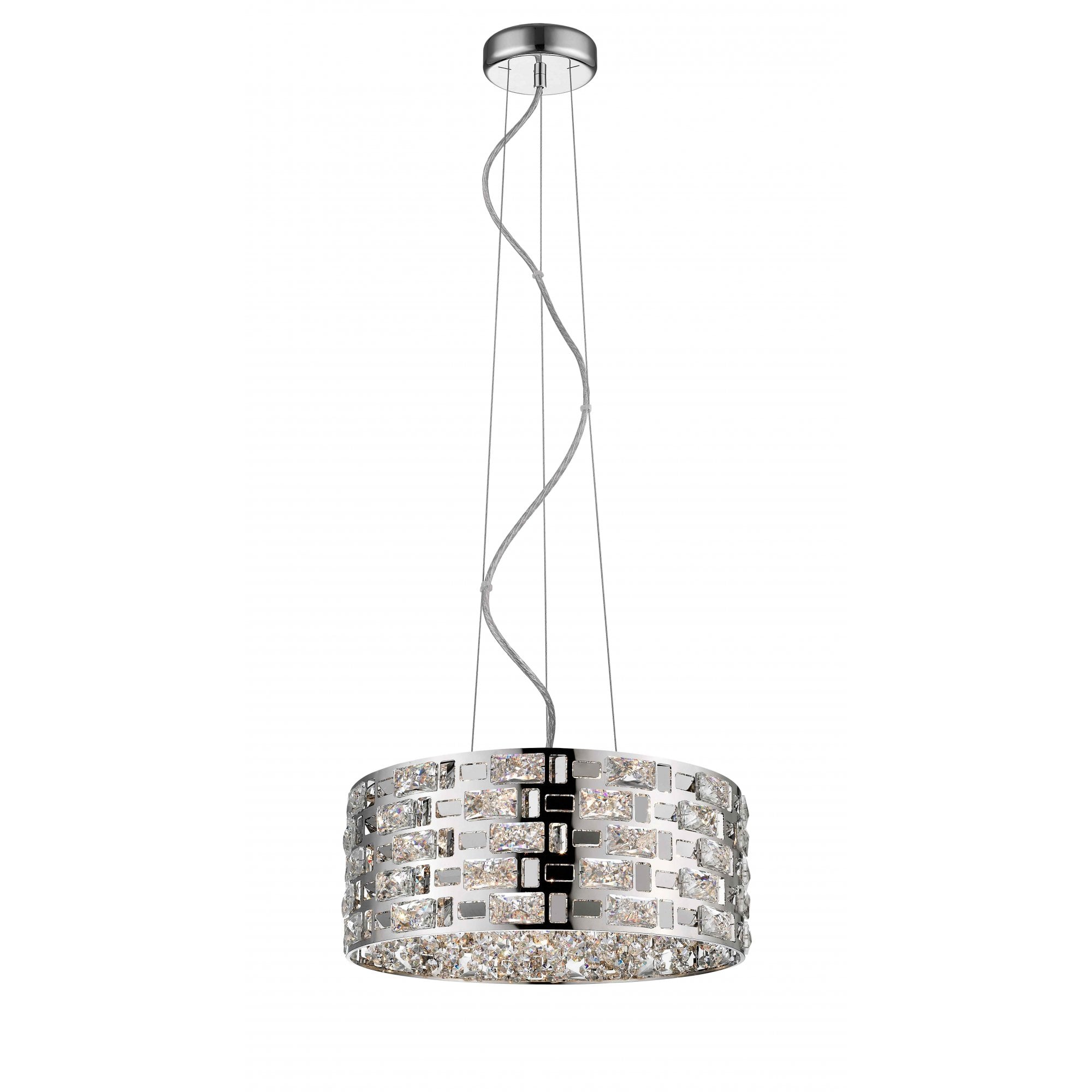 CFH1811/06/CH Lola 6 Light Pendant Chrome Crystal