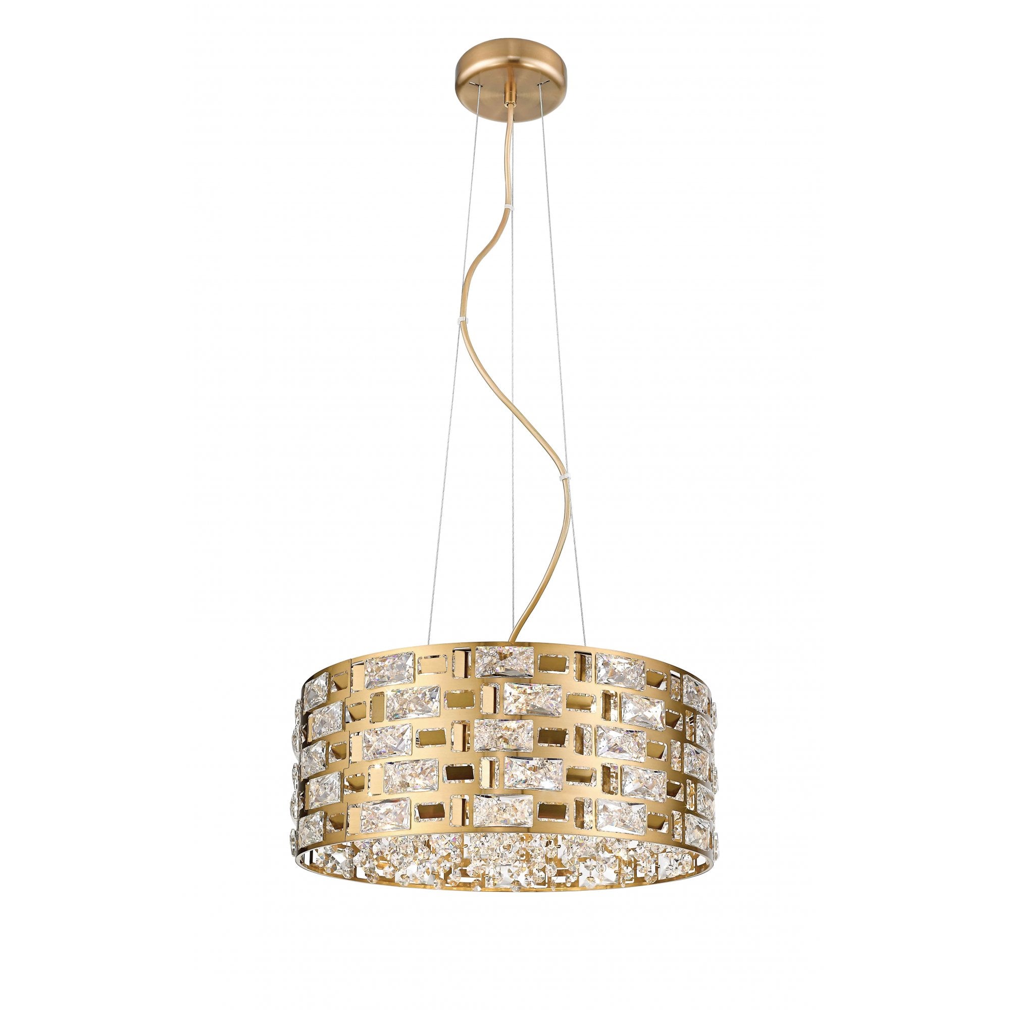 CFH1811/06/G Lola 6 Light Pendant Gold Crystal