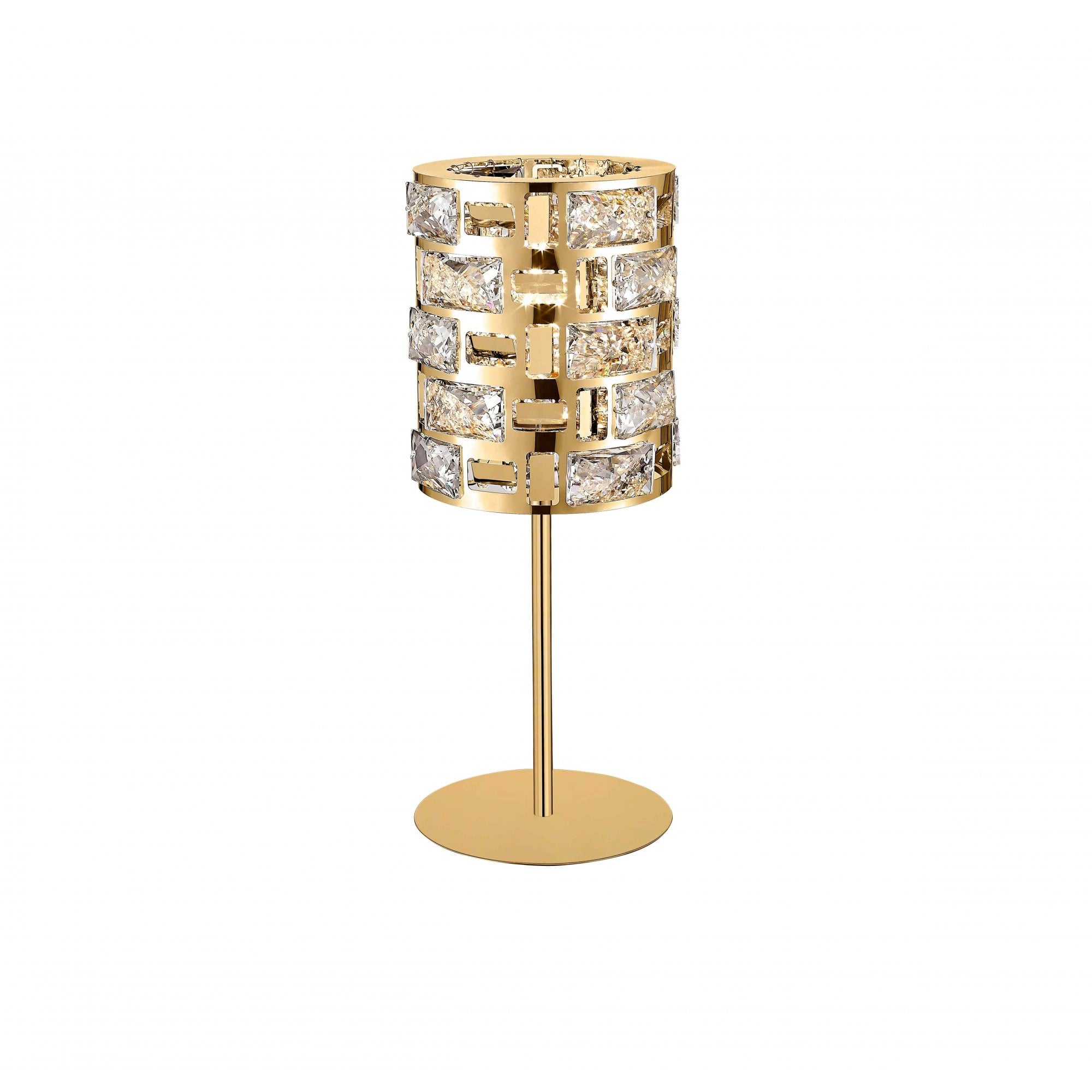 CFH1811/TL/G Lola 1 Light Table Lamp Gold Crystal