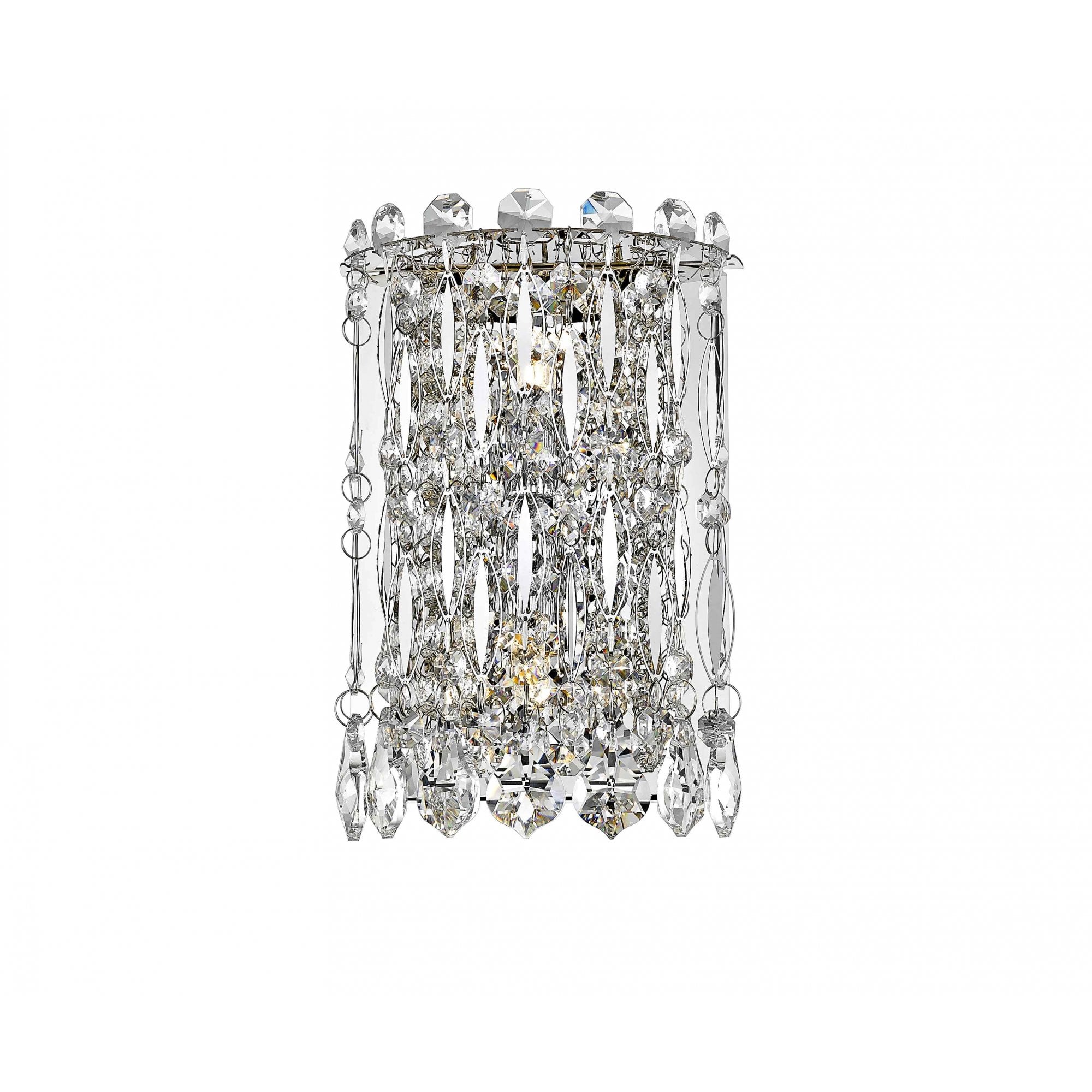CFH1924/02/WB/CH Alita 2 Light Wall Light Chrome Crystal