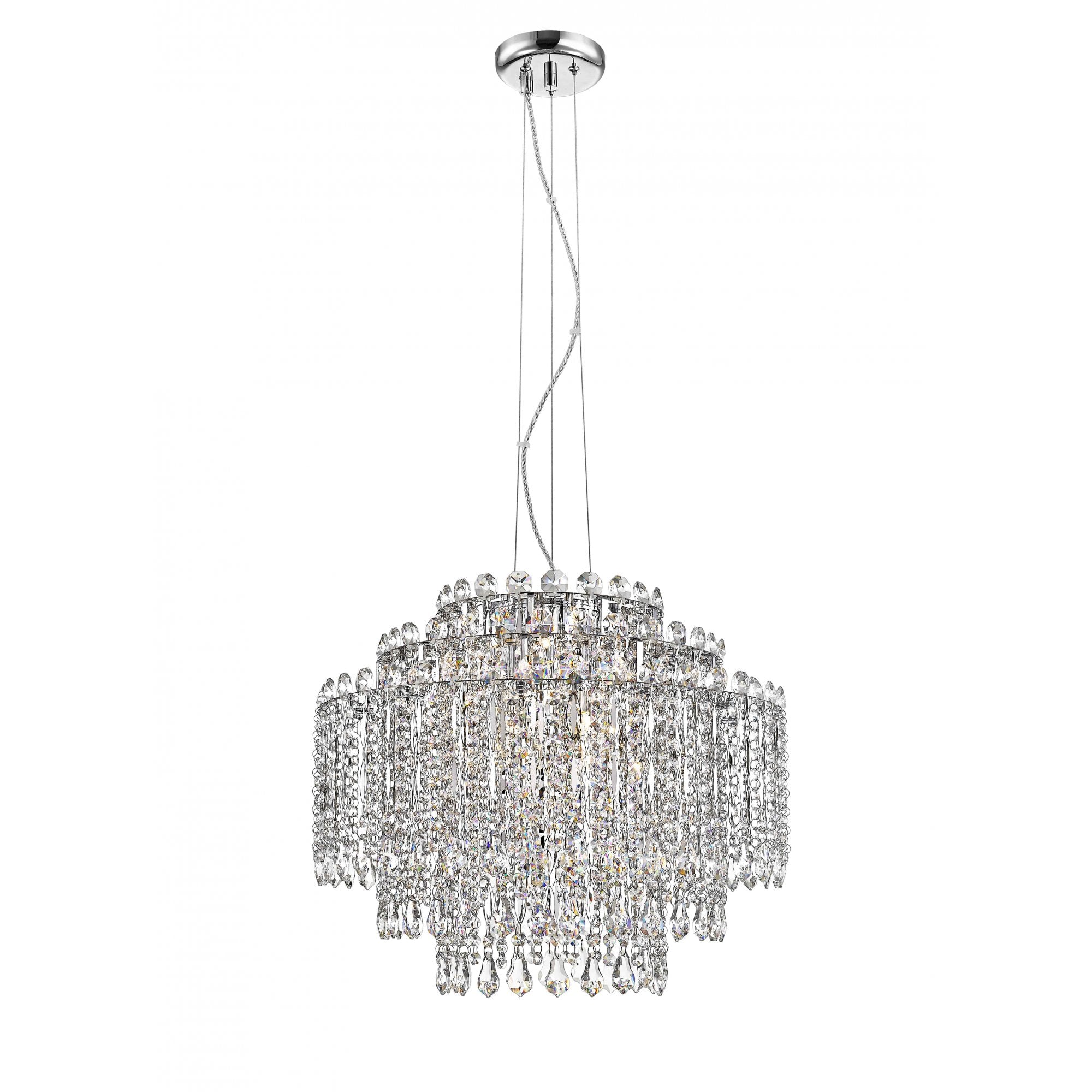 CFH1924/08/CH Alita 8 Light Pendant Chrome Crystal