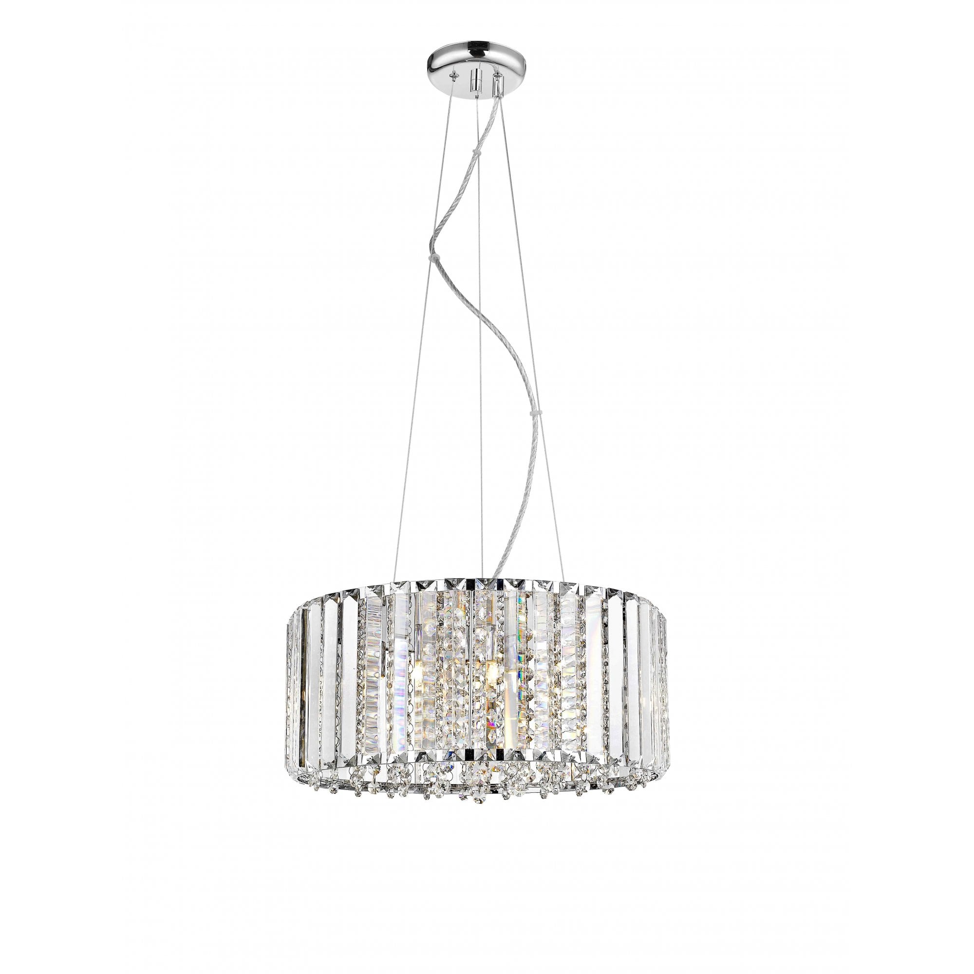 CFH1925/05/CH Diore 5 Light Pendant Chrome Crystal