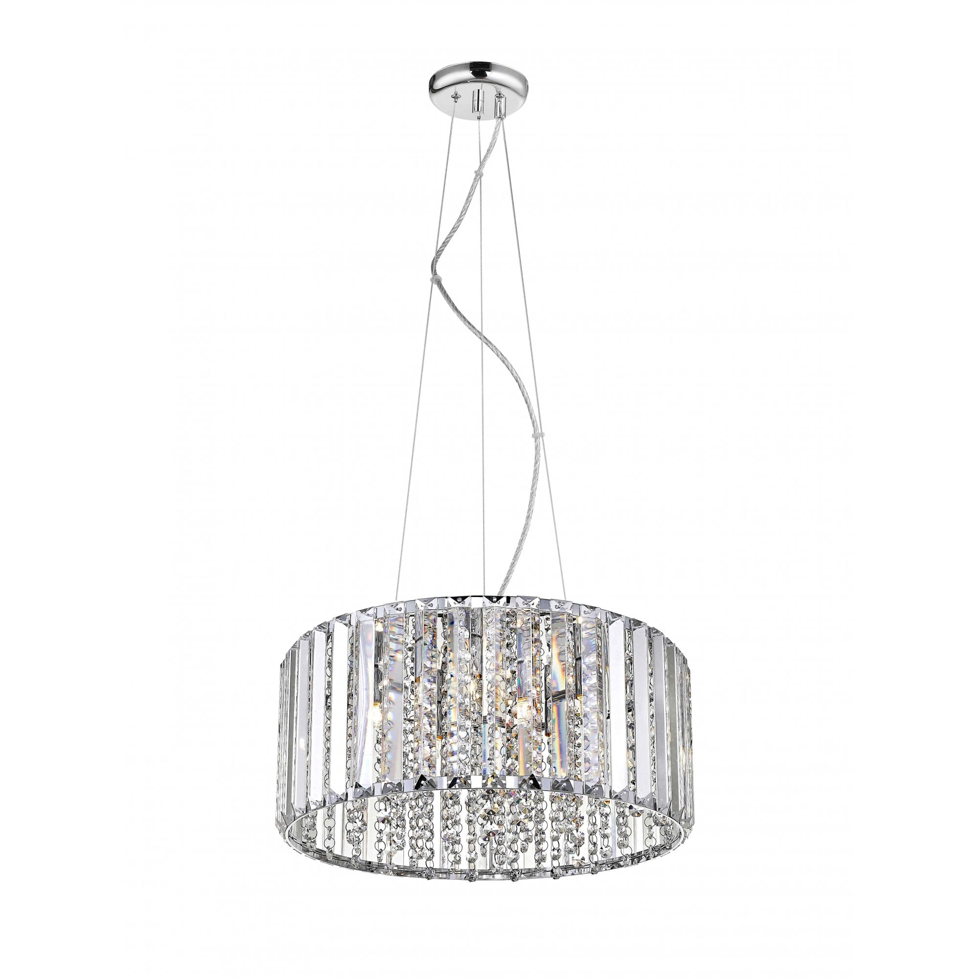 CFH1925/06/CH Diore 6 Light Pendant Chrome Crystal