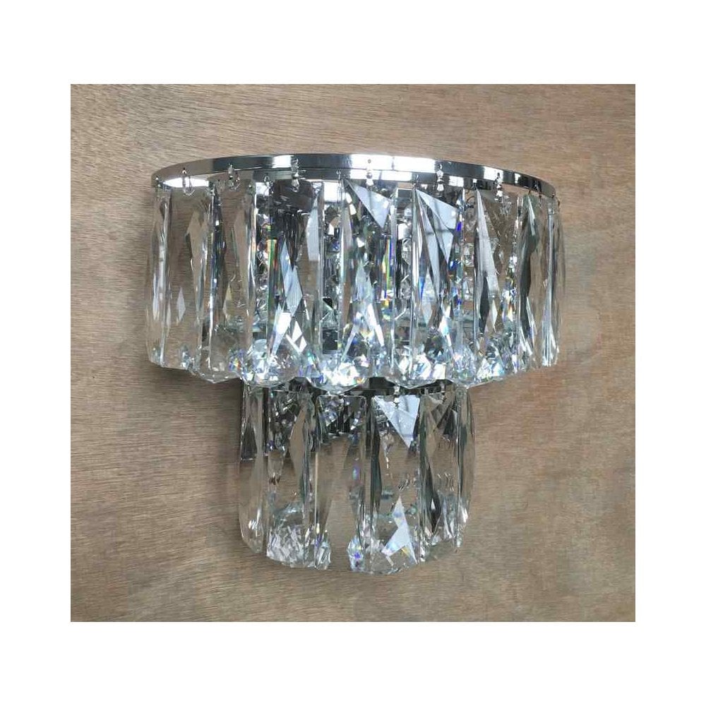 CFH1708/03/WB/CH Lilou 3 Light Wall Light Chrome Crystal