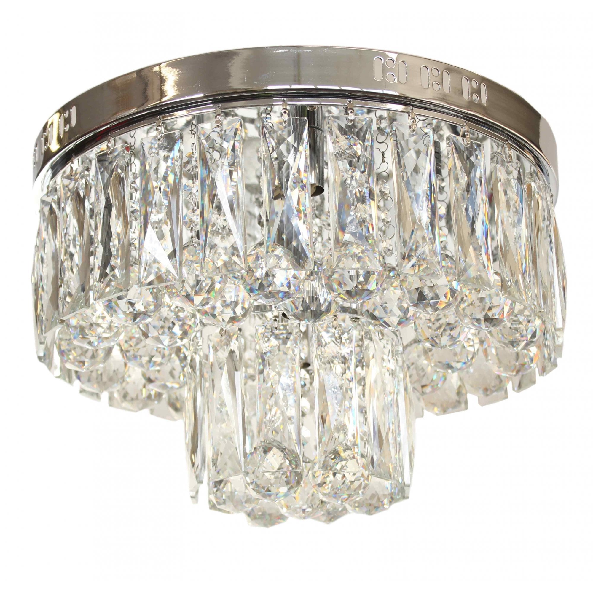 CFH1708/06/CH Lilou 6 Light Dual Mount Flush Ceiling Light Chrome Crystal