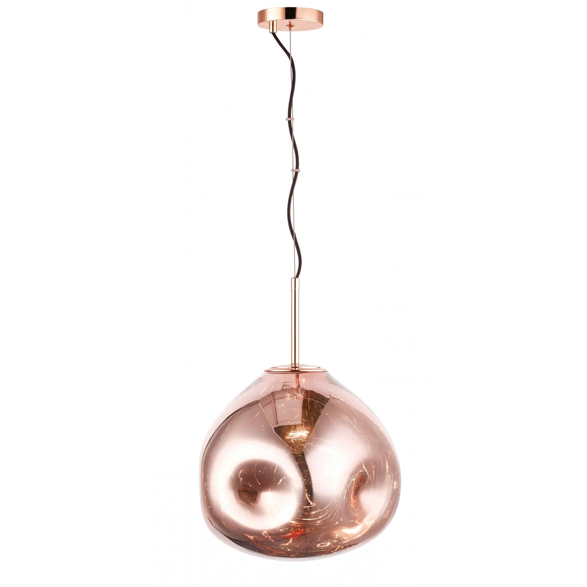 PG1808/01/L/CU Nina 1 Light Large Pendant Copper