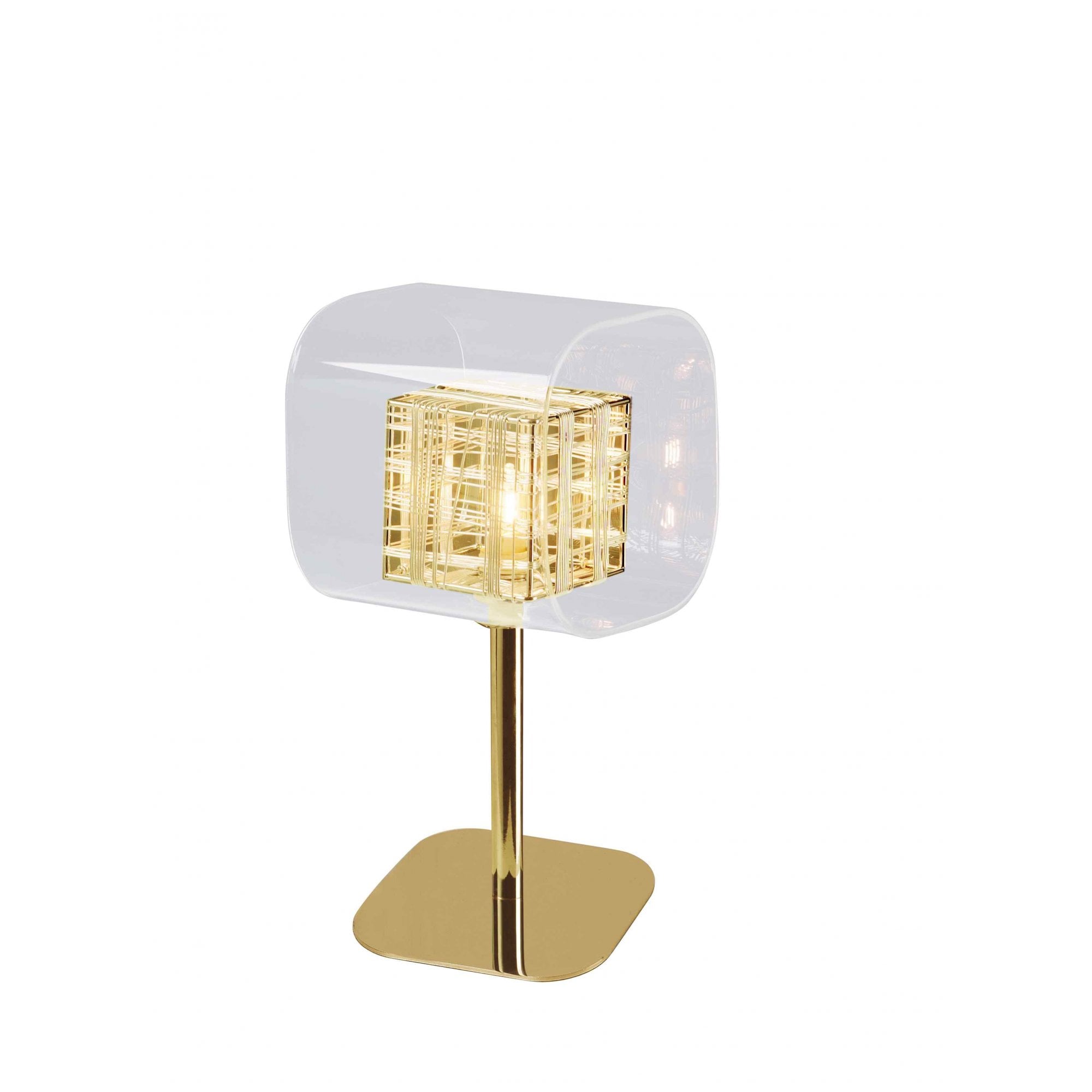 PGH01515/01/TL/G Avignon 1 Light Table Lamp Gold Crystal