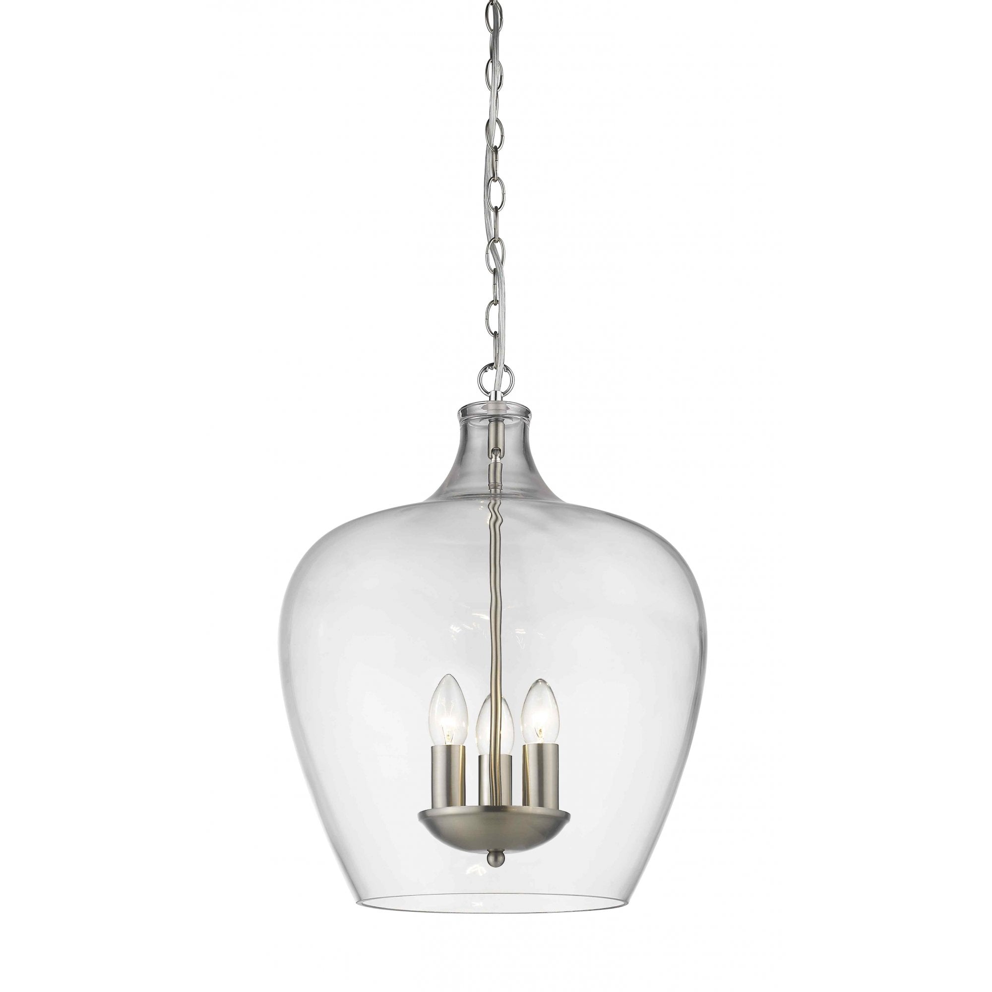 PG1804/03/SN Nell 3 Light Pendant Satin Nickel