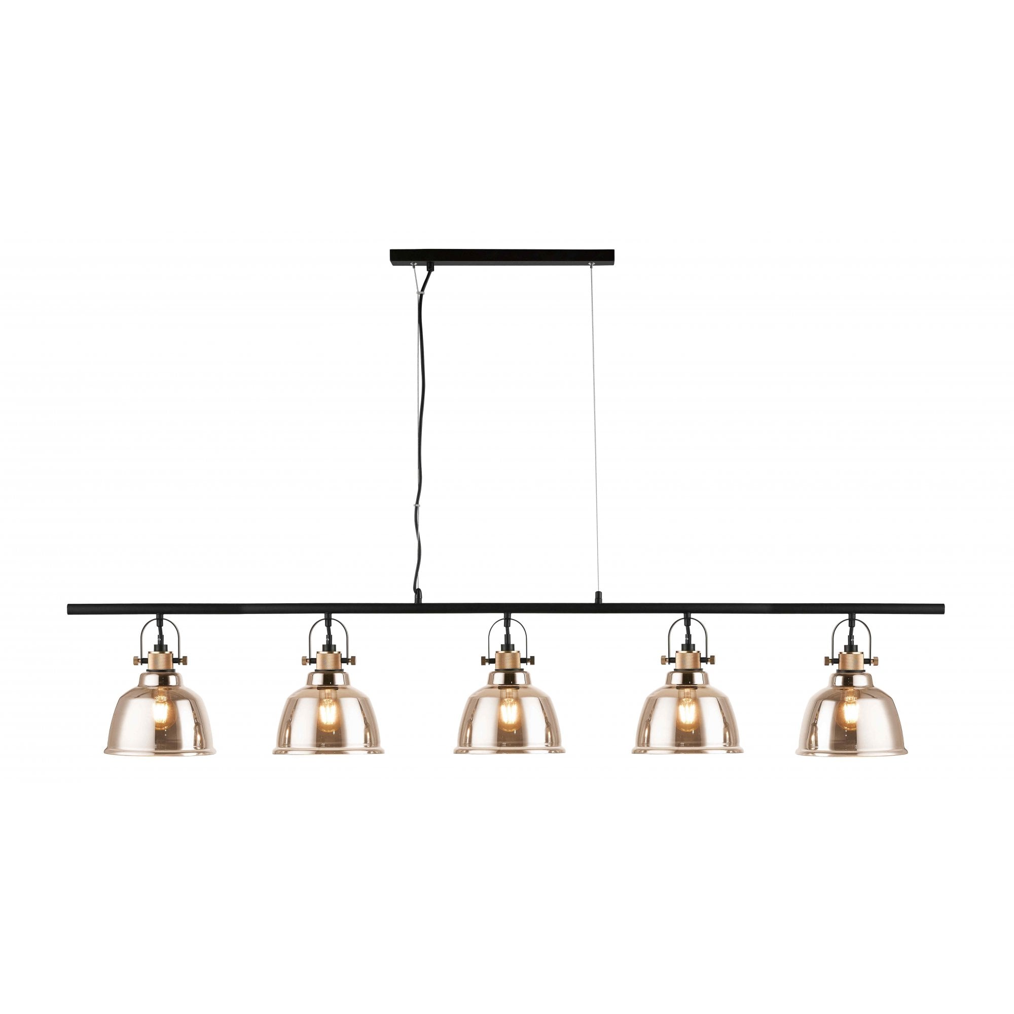PG1810/05/LIN/G Ava 5 Light Bar Pendant Gold