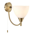 1805-1AN Alton 1 Light Wall Light Brass Opal