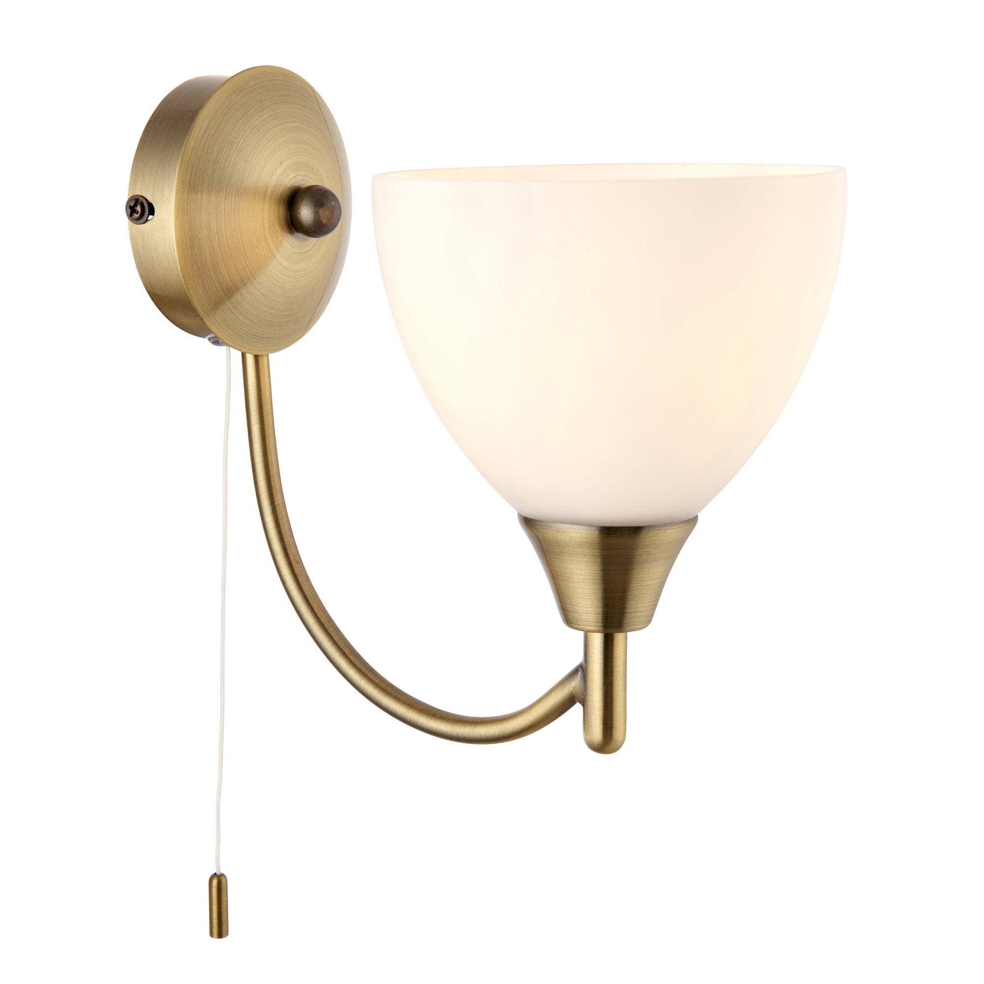 1805-1AN Alton 1 Light Wall Light Brass Opal