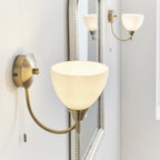 1805-1AN Alton 1 Light Wall Light Brass Opal