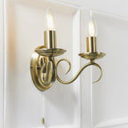 2030-2AN Bernice 2 Light Wall Light Brass (S)