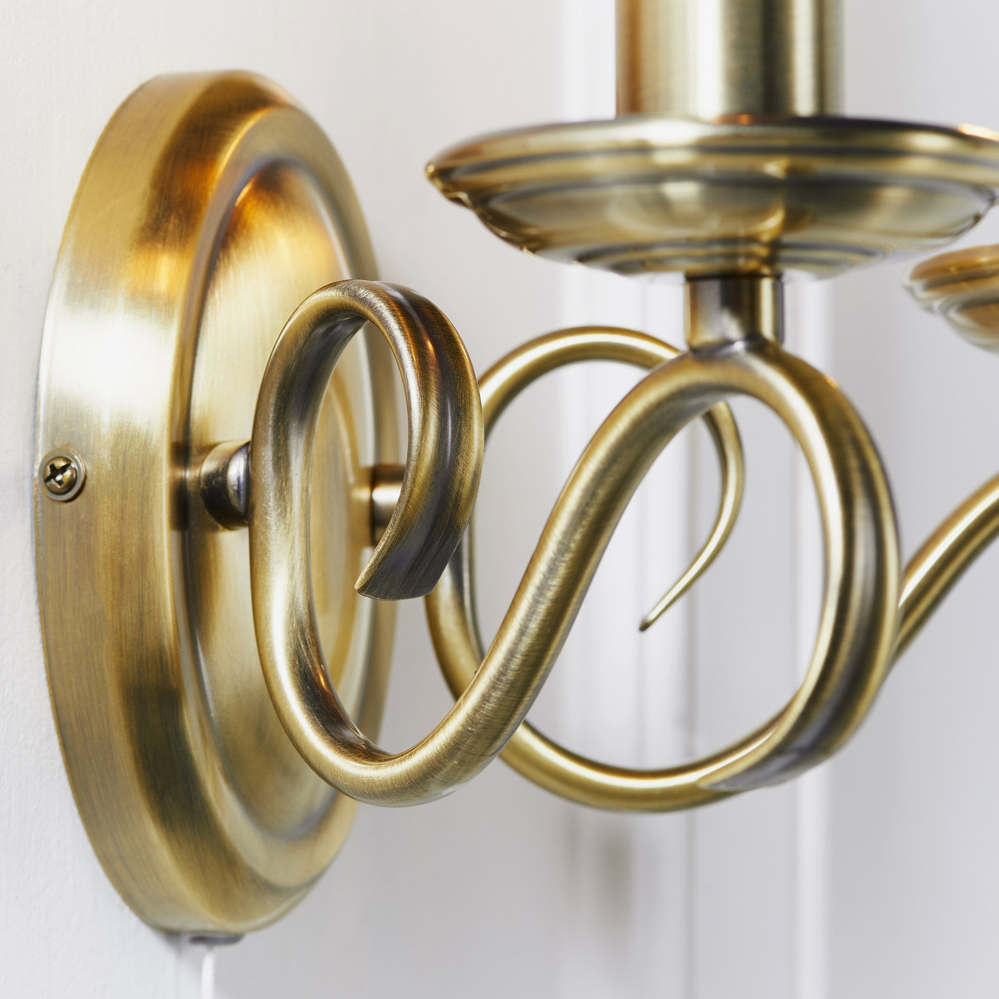 2030-2AN Bernice 2 Light Wall Light Brass