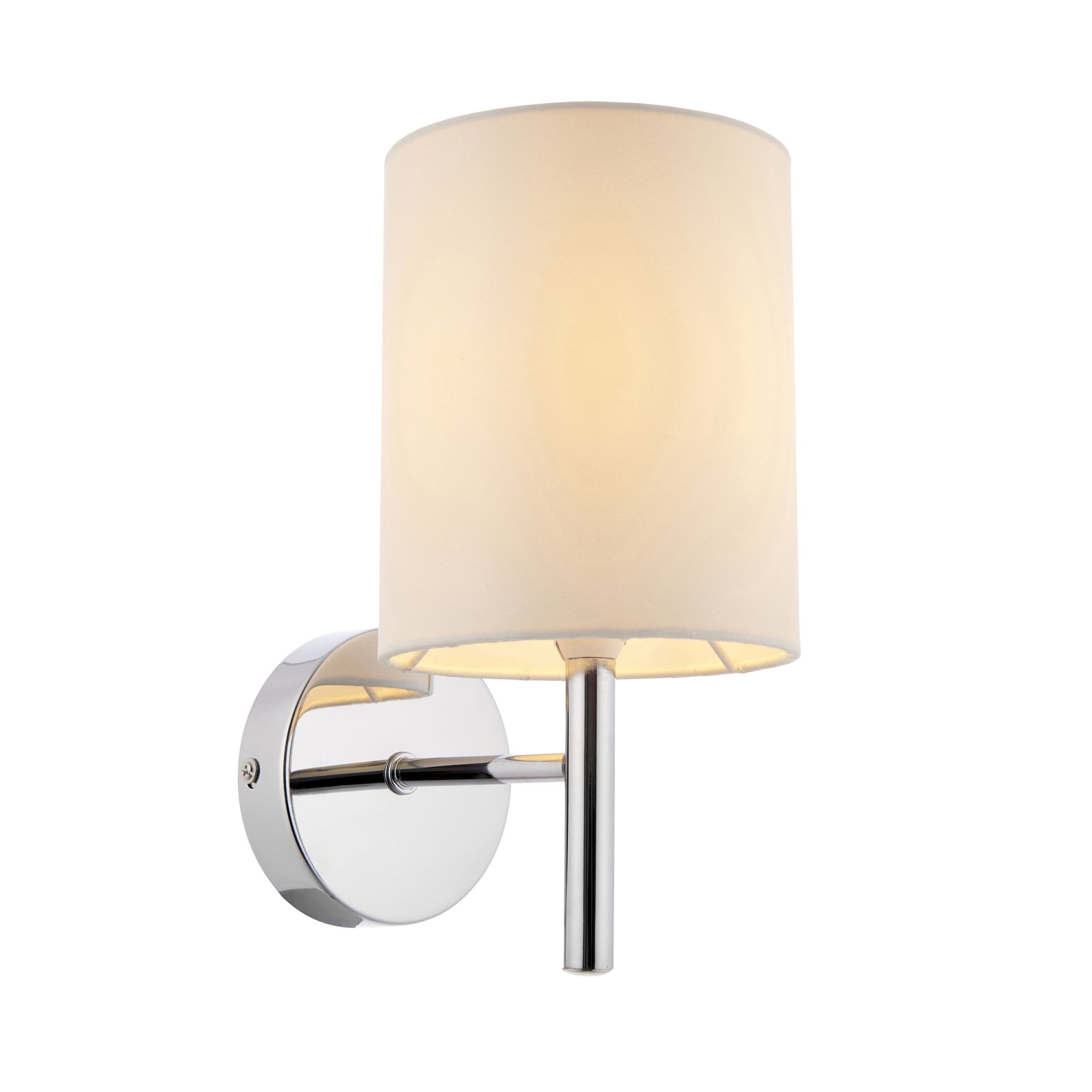 BRIO-1WBCH Brio 1 Light Wall Light Chrome White