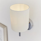 BRIO-1WBCH Brio 1 Light Wall Light Chrome White