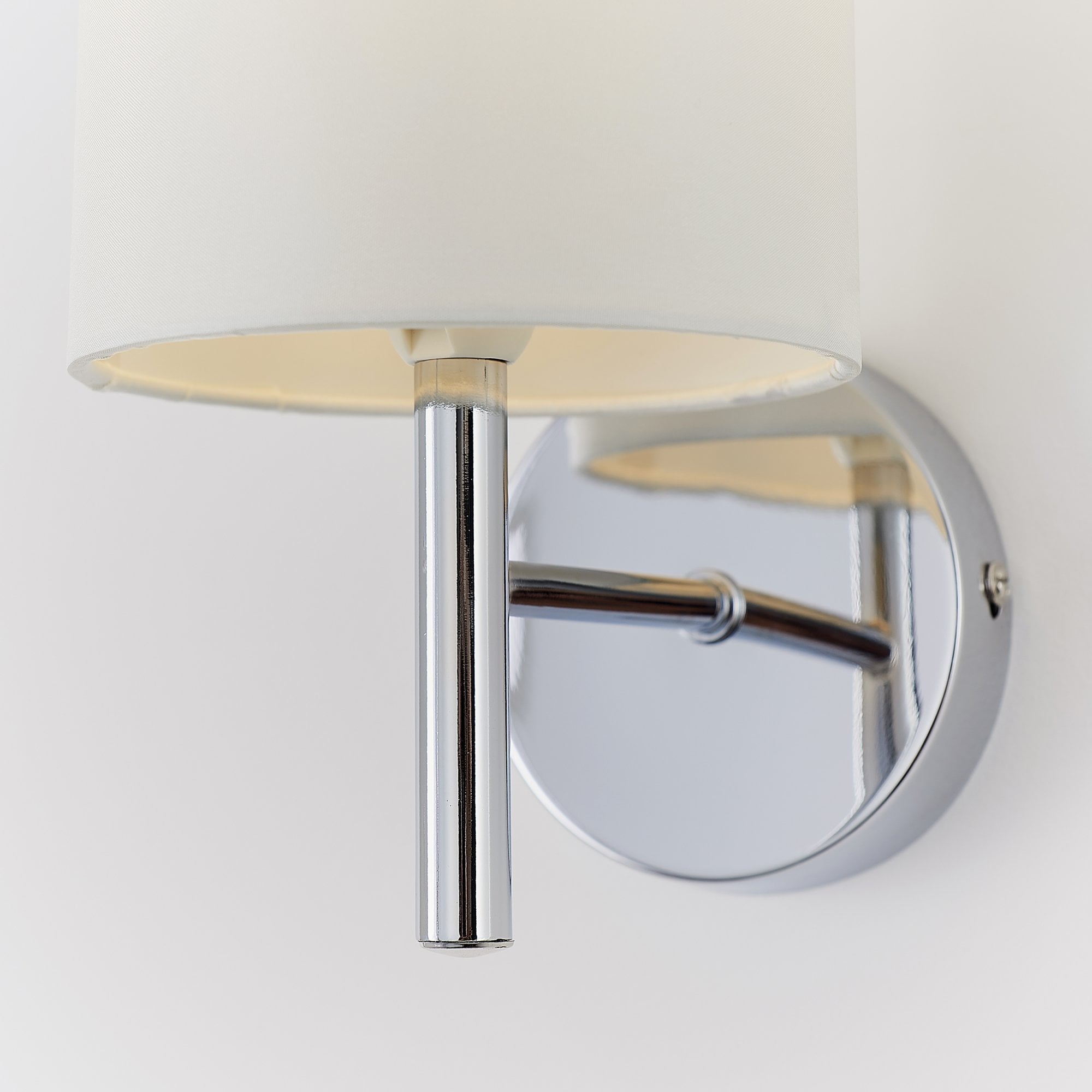 BRIO-1WBCH Brio 1 Light Wall Light Chrome White