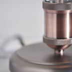 Hal 1 Light Table  Lamp Pewter Copper
