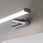 76657 Moda LED 1 Light Bathroom Wall Light Chrome Frosted