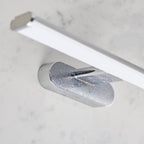 76657 Moda LED 1 Light Bathroom Wall Light Chrome Frosted