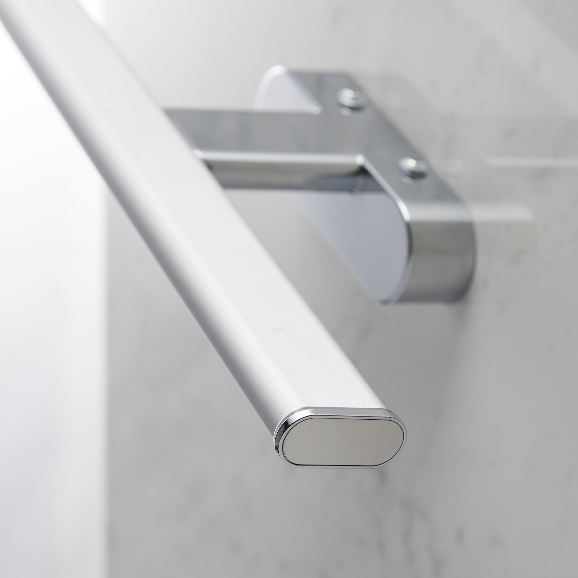 76657 Moda LED 1 Light Bathroom Wall Light Chrome Frosted
