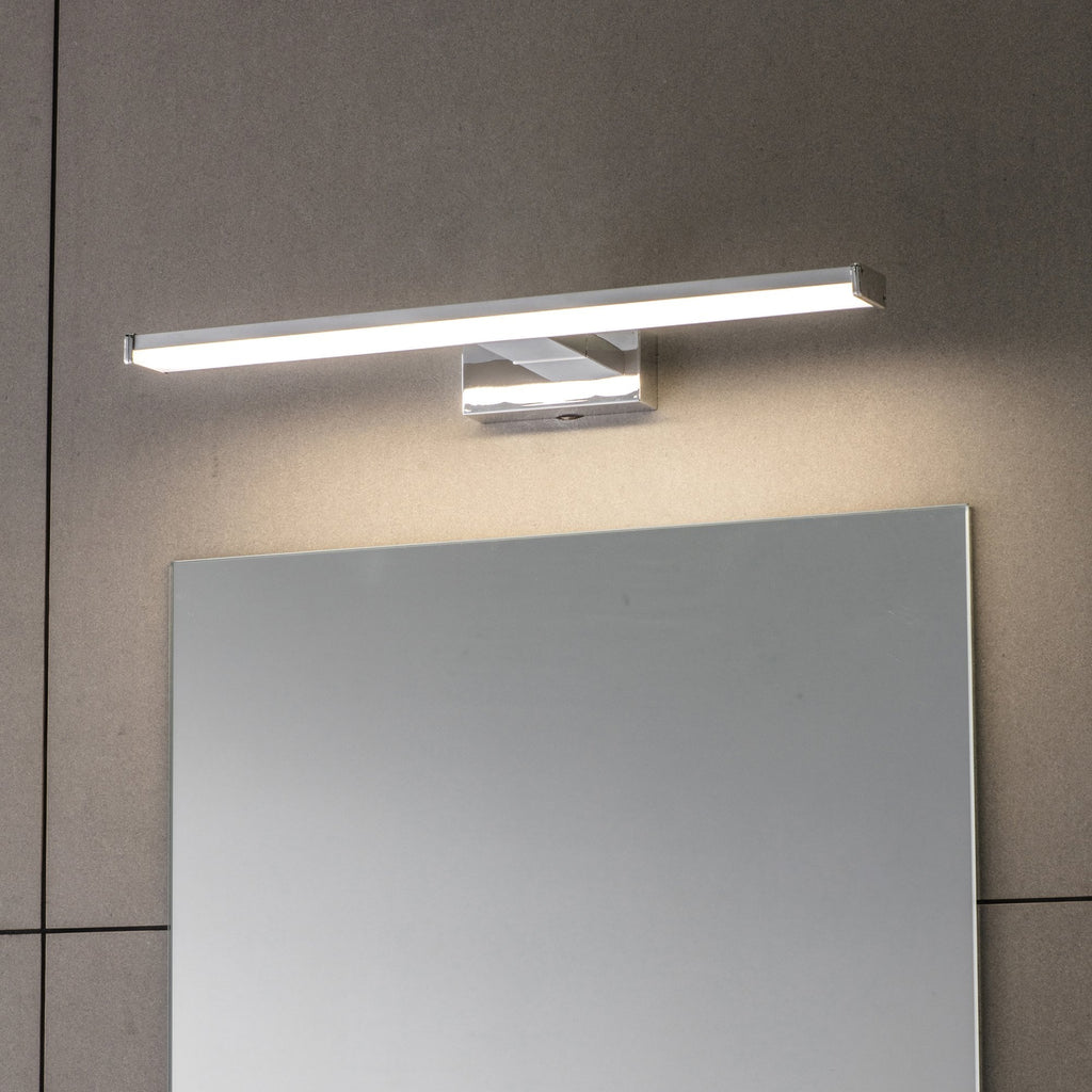 76658 Axis LED 1 Light Bathroom Wall Light Chrome Frosted