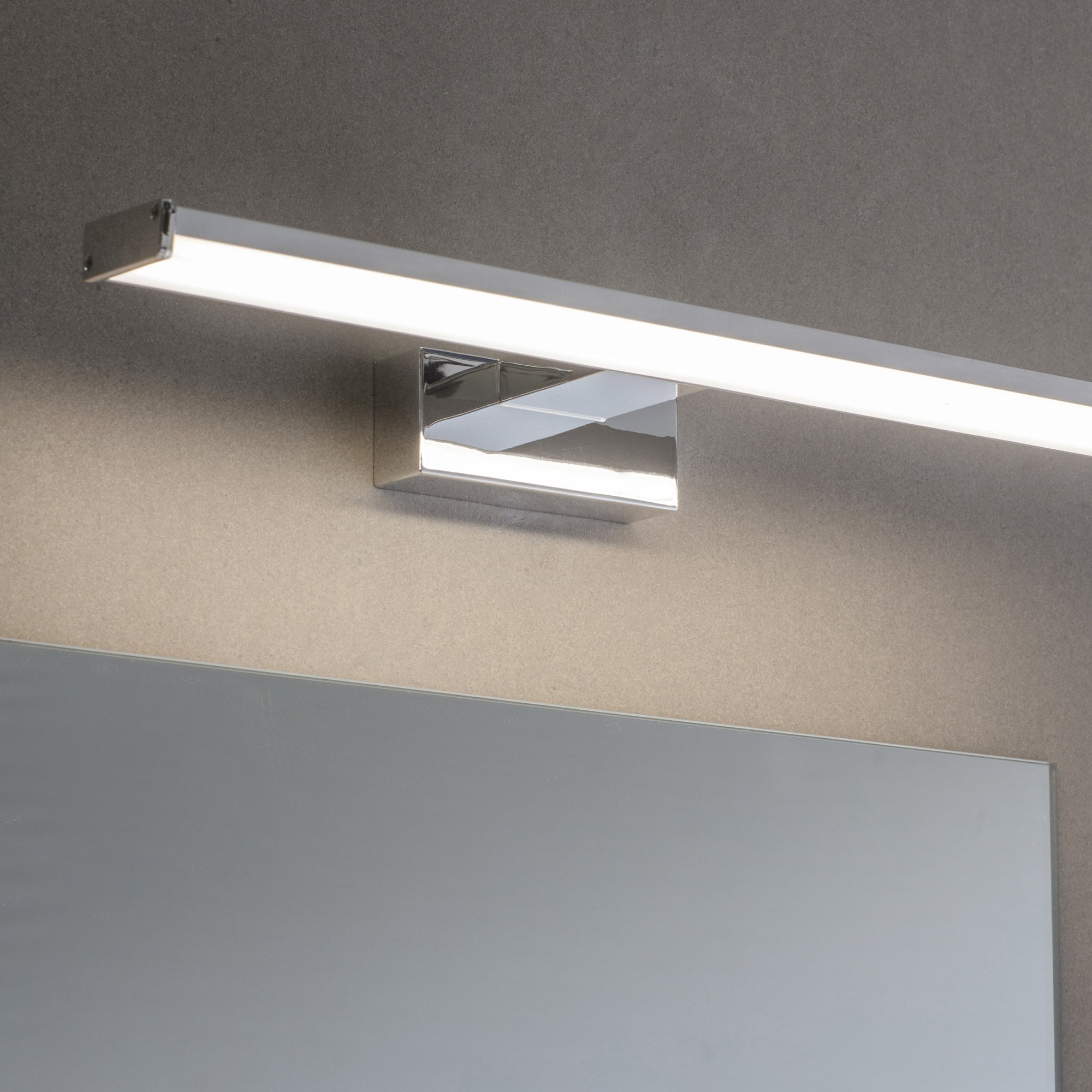 76658 Axis LED 1 Light Bathroom Wall Light Chrome Frosted