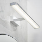 76658 Axis LED 1 Light Bathroom Wall Light Chrome Frosted