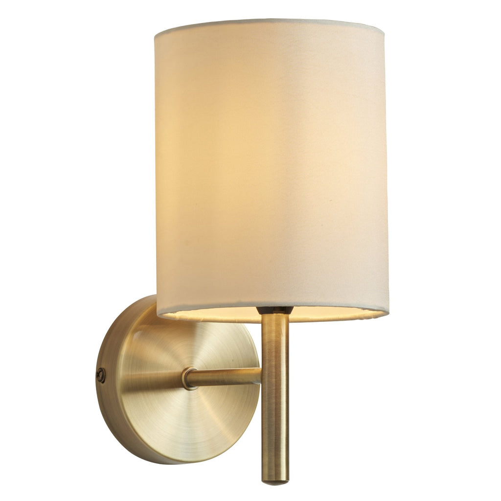 BRIO-1WBAB Brio 1 Light Wall Light Brass Cream