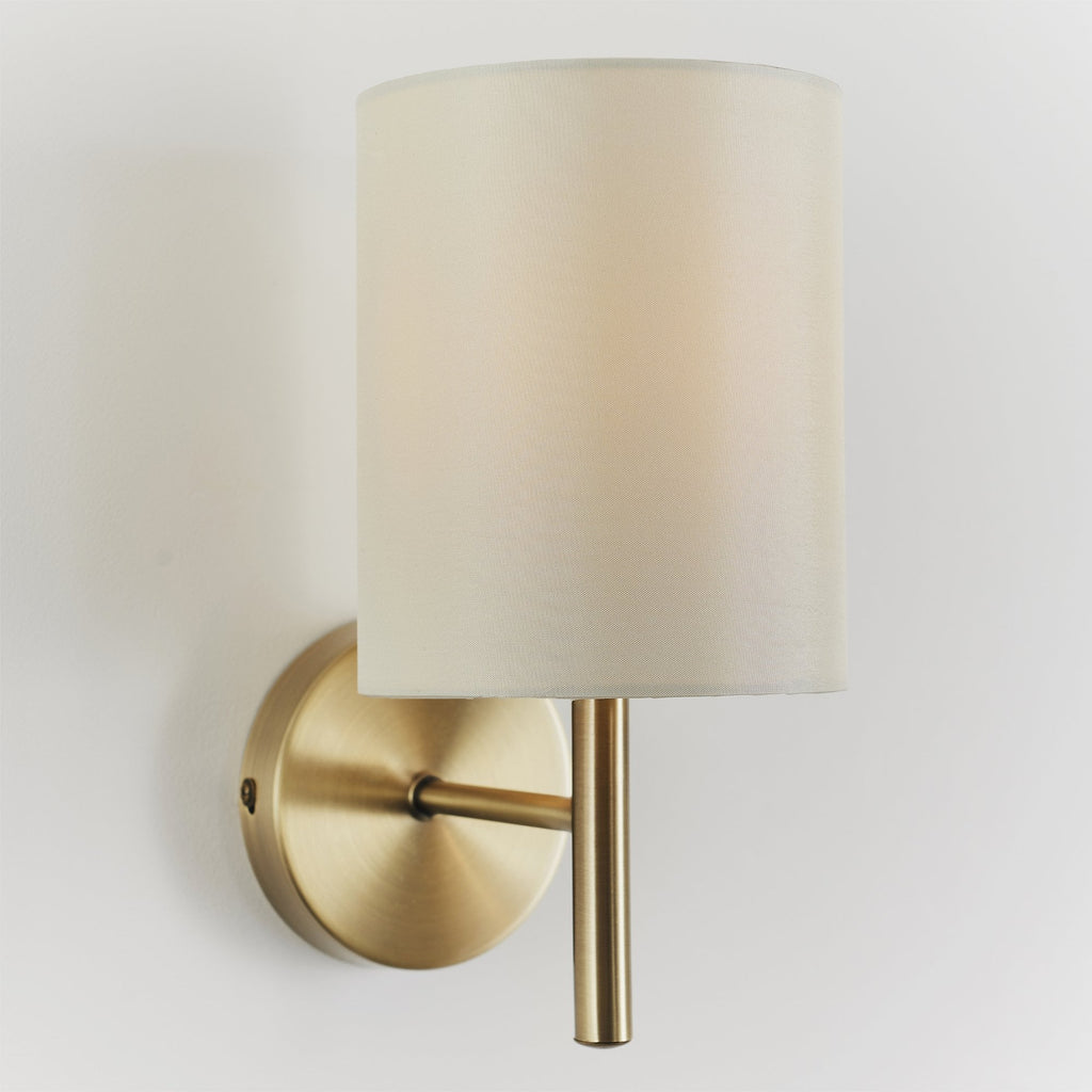 BRIO-1WBAB Brio 1 Light Wall Light Brass Cream