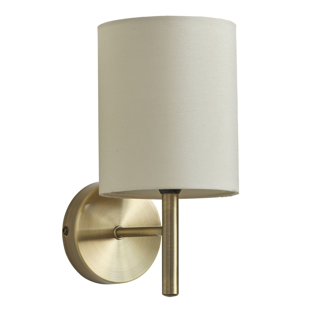 BRIO-1WBAB Brio 1 Light Wall Light Brass Cream