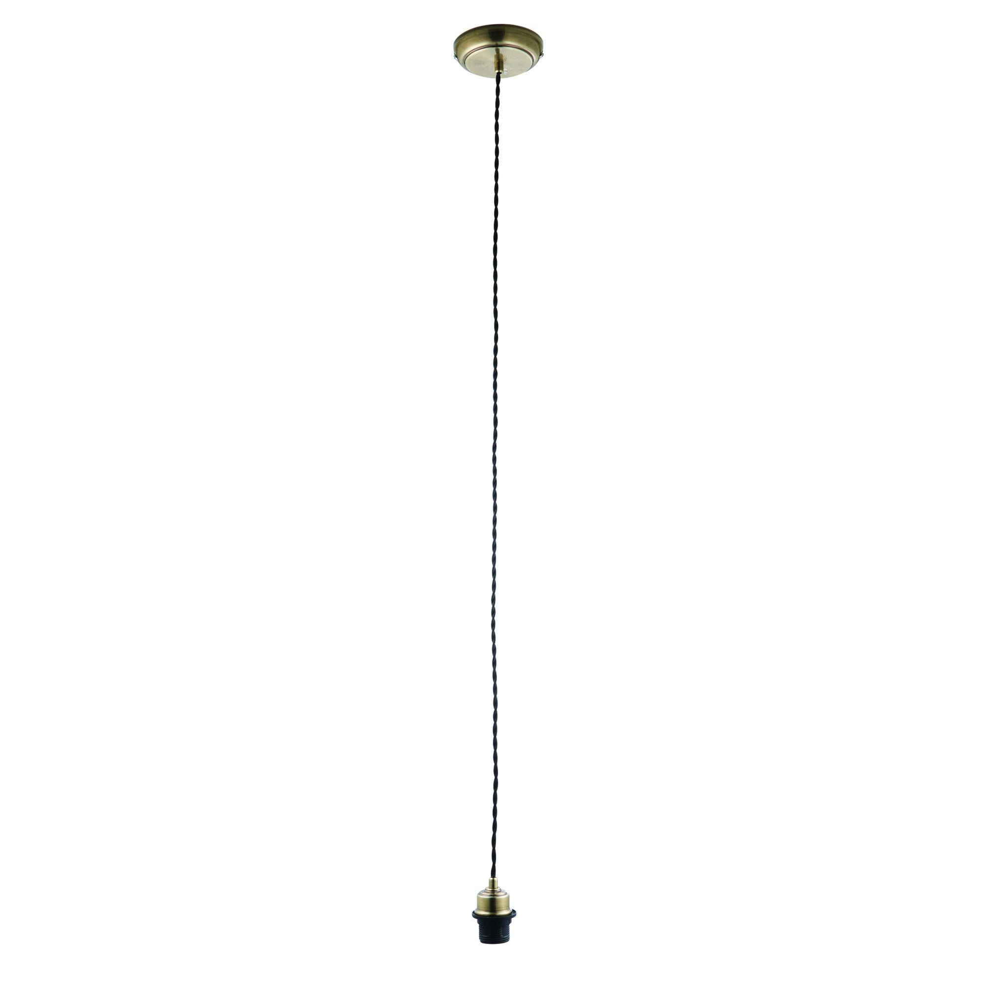 61809 Cable set 1 Light Pendant Brass
