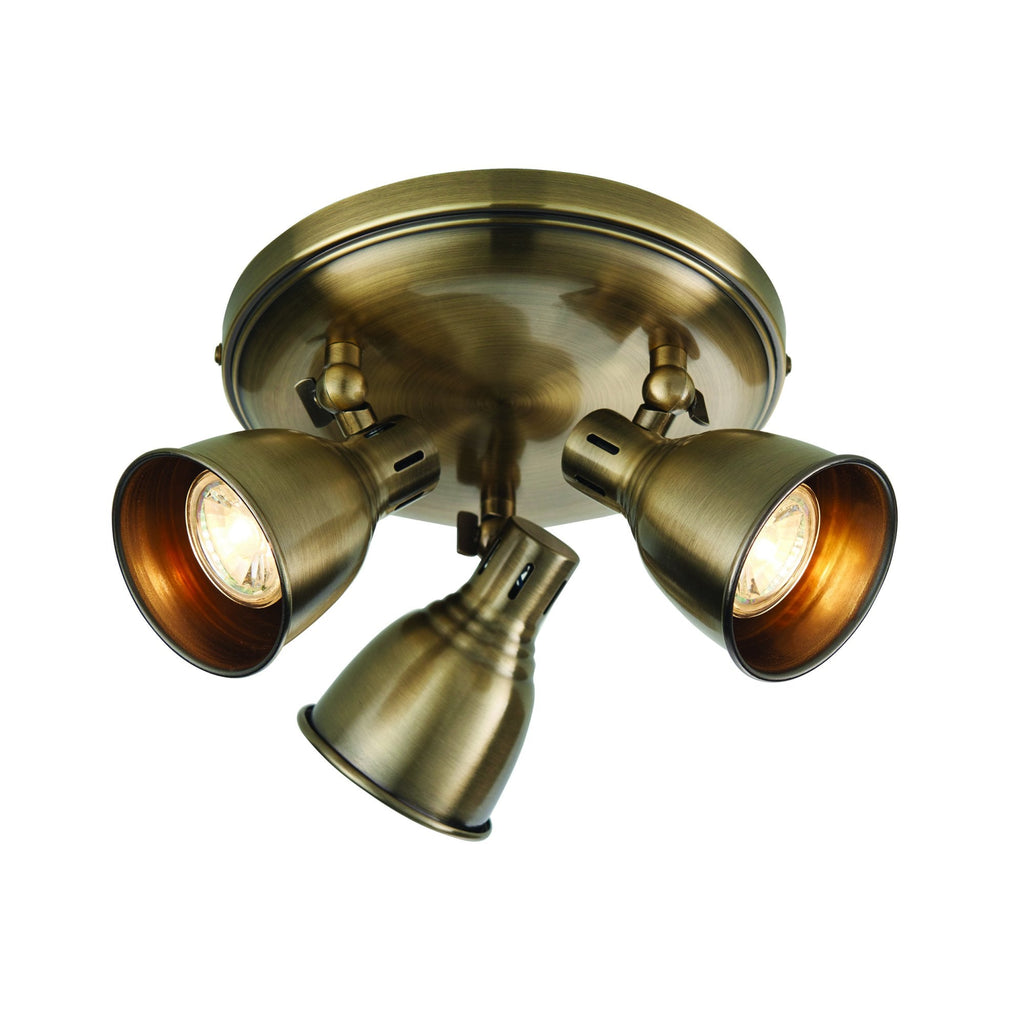 76279 Westbury 3 Light Spotlight Brass