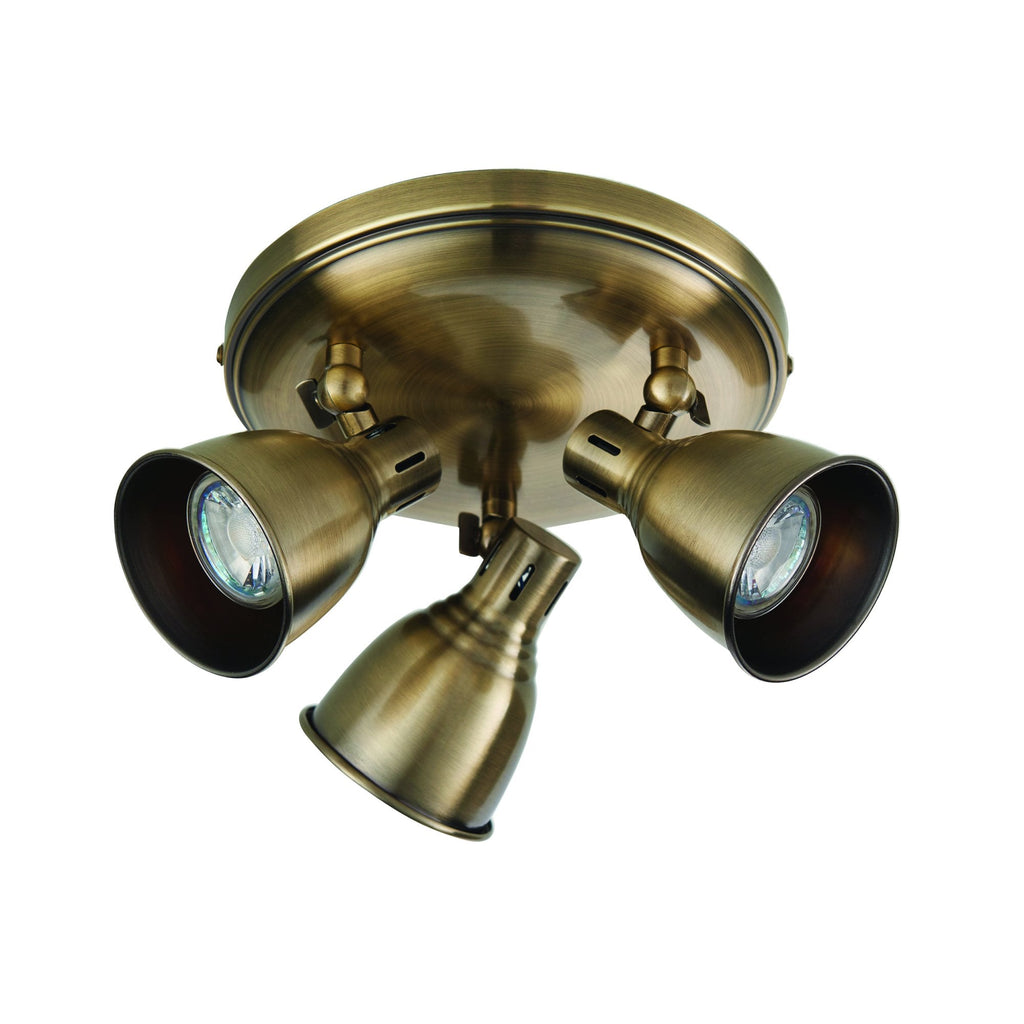 76279 Westbury 3 Light Spotlight Brass