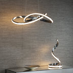 76394 Aria LED 1 Light Pendant Chrome White