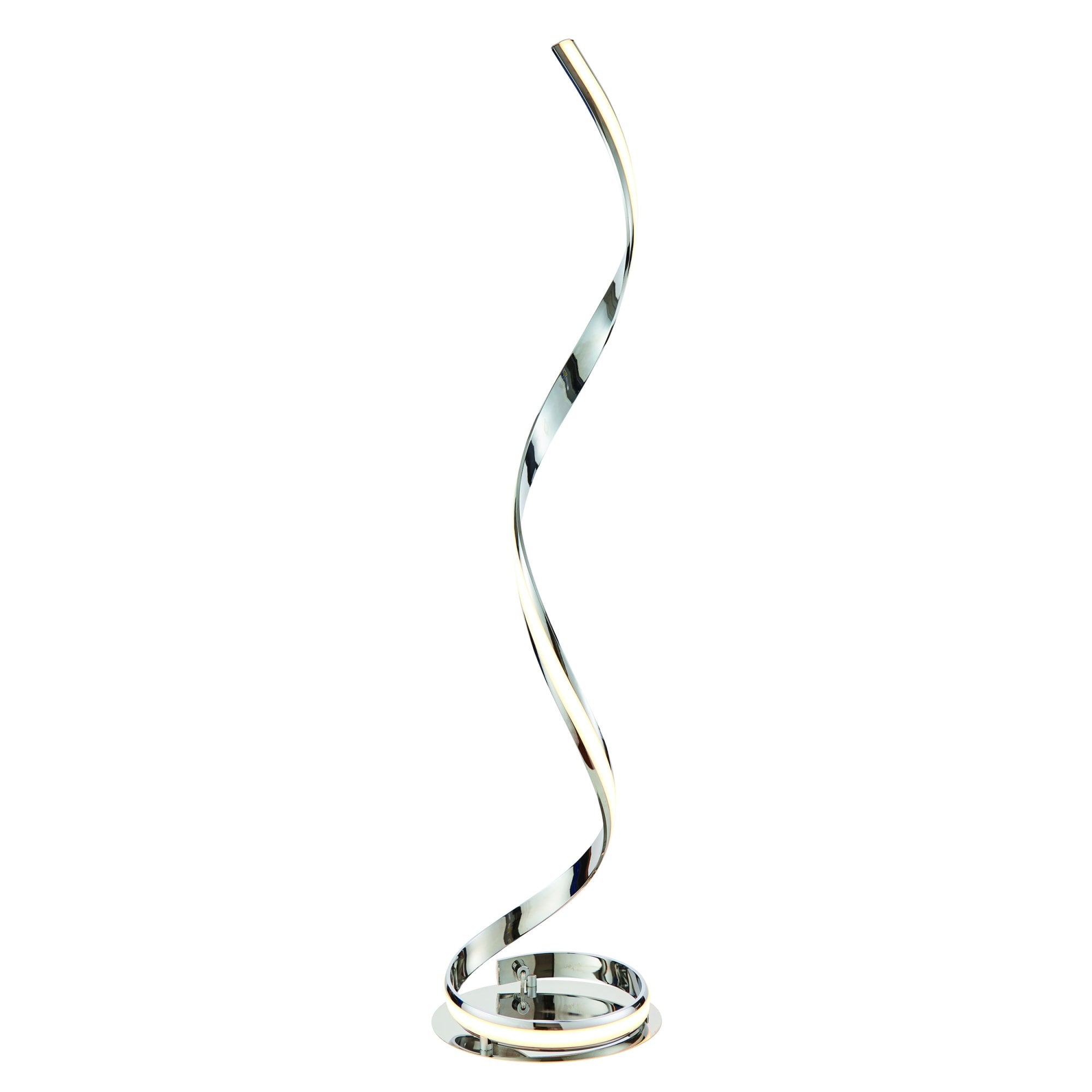 76395 Aria LED 1 Light Floor Lamp Chrome Acrylic