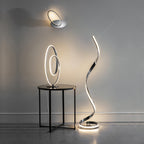 76395 Aria LED 1 Light Floor Lamp Chrome Acrylic